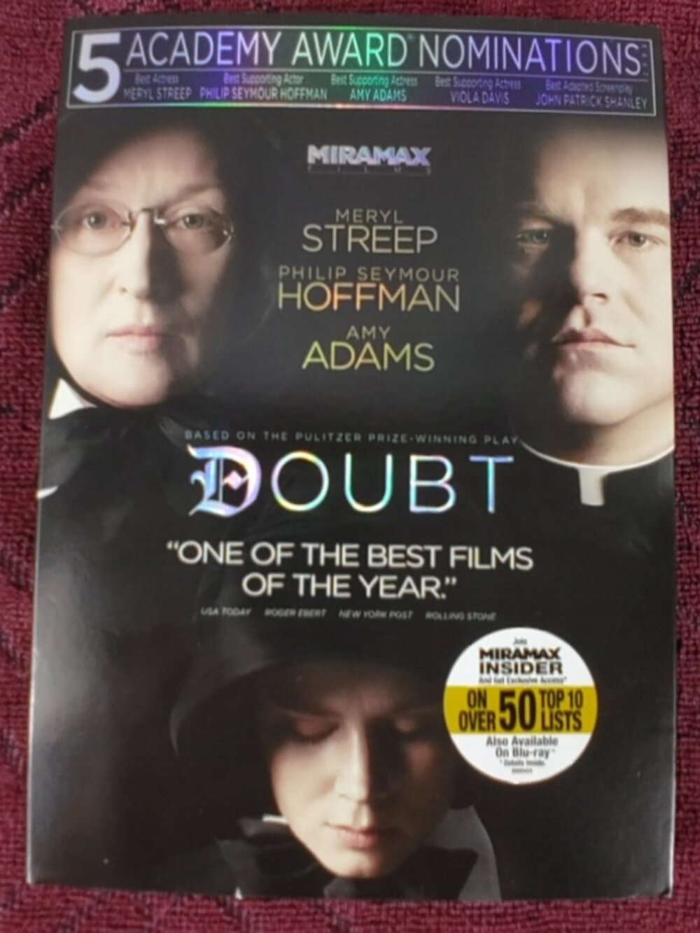 Doubt - 2008 - Rated PG/13 - Drama - DVD w/slipcover - Used